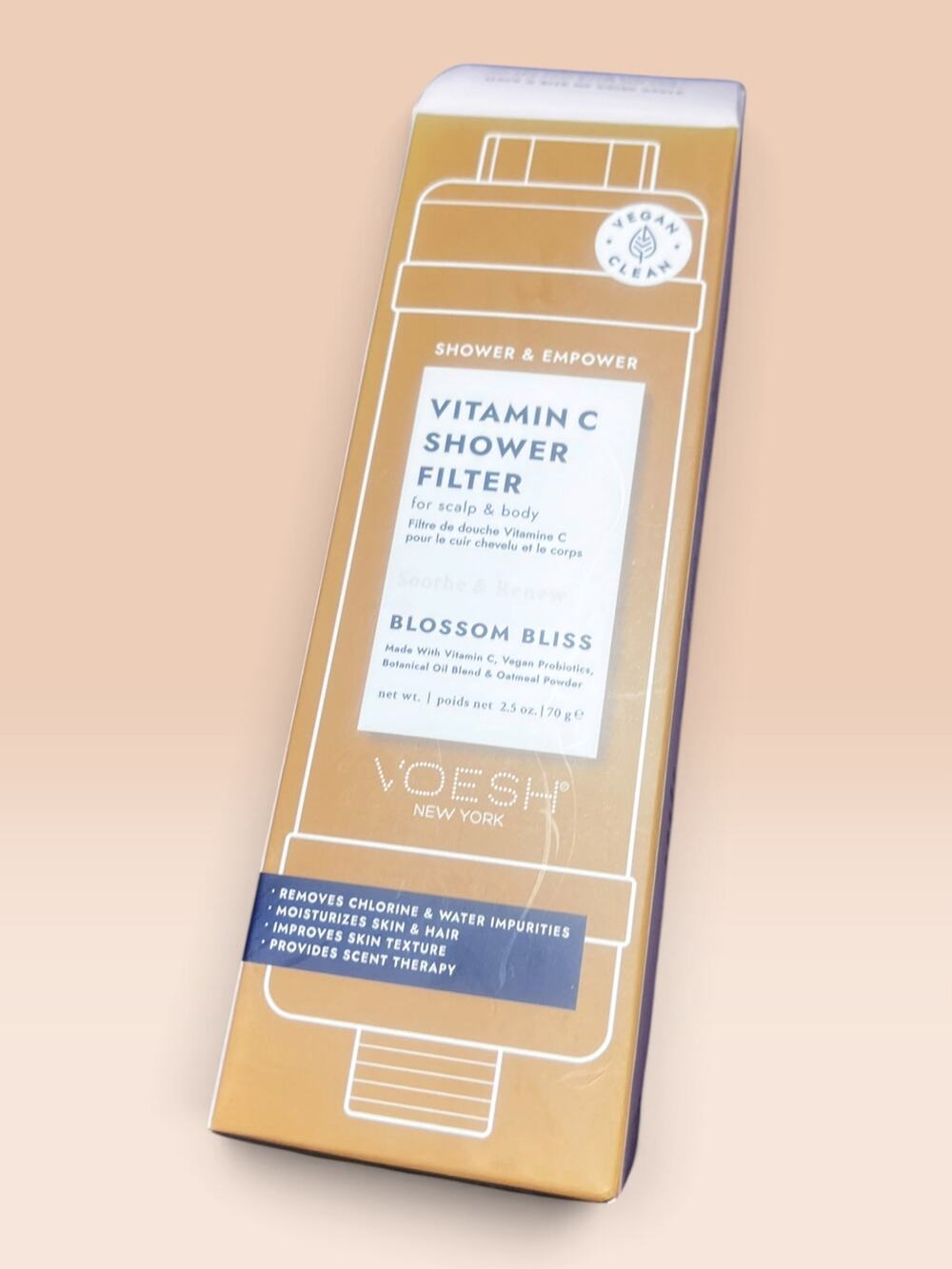 Voesh Vitamin C Shower Filter Blossom Bliss NWT For Scalp and Body NIB